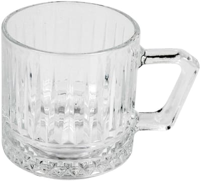 Cinar Theeglazen Set met Oor - 6 Stuks - 225ml - Theeglas - Theekopjes - Theeglazen met Handvat