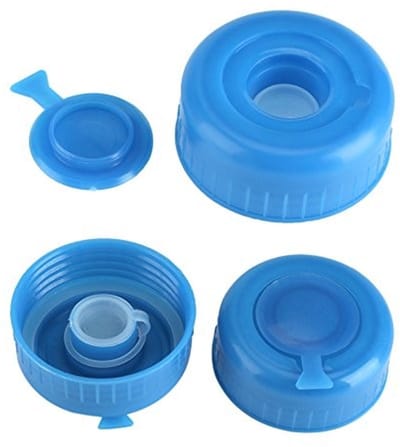 Dailygoods- Waterflesdeksel Kunststof - 5 Stuks - Spatbescherming - Reservedeksel