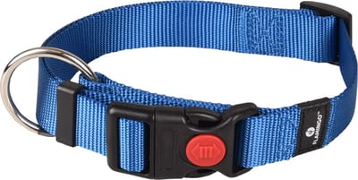 Flamingo Ziggi - Halsband Honden - Halsband Ziggi Blauw L 45-65cm 25mm - 1st - 127507 - 1st