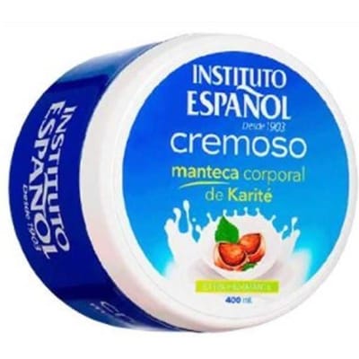 Lichaamsboter - Instituto Español - Karitébotercrème - 400ml - Zonder parabenen - Alle huidtypen blauw