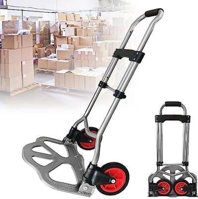 Inklapbare Steekwagen voor Transport - Handkar, Trolley, Bagagewagen met Anti-Slip Laadvlak