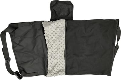 Kinder Vliegtuigbed - Reisbed - Comfortabel Reizen - Inclusief Dekentje - 79x44cm - Zwart