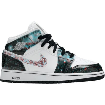 Jordan 1 Mid SE Take Flight (GS) 36 white