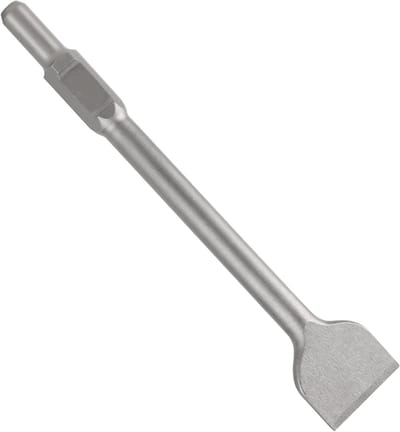 SDS-HEX Brede Beitel 400 x 75mm met Hexaansluiting en Carbide Snijkant voor Precisiewerk