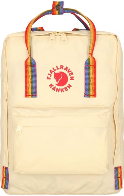 Fjällräven Vrije tijd rugzak Rugzak Kånken Kånken Rainbow 16L Light Oak - Rainbow Pattern Crème