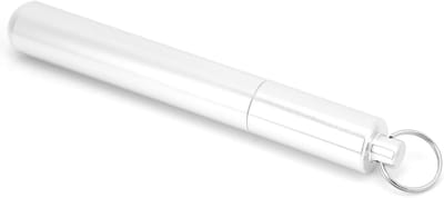 Tandenstoker Houder - Tandenstoker Fles - Hygiënisch Gebruik - Hoge Aluminiumlegering - 86mm Hoog 10mm Diameter