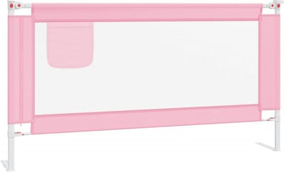 vidaXL Bedhekje peuter 160x25 cm stof roze
