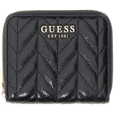 GUESS portemonnee Cheryl SLG Zip Around Wallet Black zwart