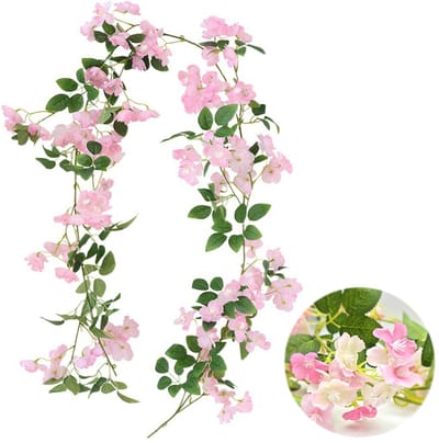 Dailygoods- Kunstbloemen 175cm - Kersenbloesem - Nep Planten - Kunstplanten voor Buiten - Decoratie - UV-bestendig - Nepbloemen