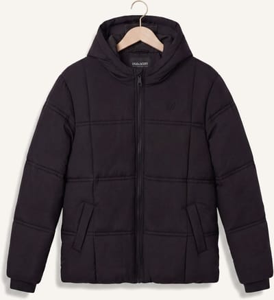 Lyle & Scott Tonal Eagle Padded Coat Jassen Jongens - Winterjas - Zwart - Maat 152/158