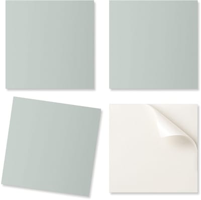 Set vinyltegels met een motief voor de keuken en woonkamer, lichtgroene kleur, 20x20x20 cm