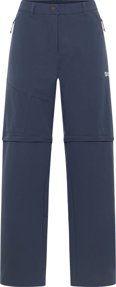 Jack Wolfskin PICO TRAIL ZIP OFF PANTS W Dames Outdoorbroek - midnight sky - Maat 36 R