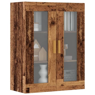 vidaXL - Hangkast - 69,5x34x90 - cm - oud - houtkleurig