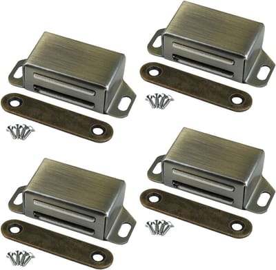 Sterke Magnetische Deursluiters voor Keukenkastdeuren, RVS, 14 kg, Ideaal voor Meubels en Balkondeuren, Set van 4
