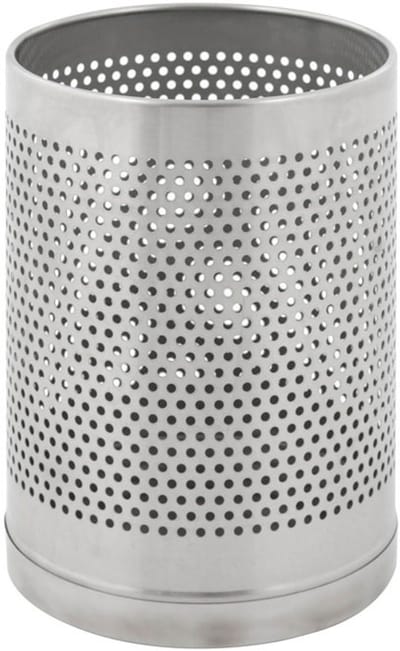V-Part - Papierbak geperforeerd - Stainless steel - mat RVS - Prullenbak