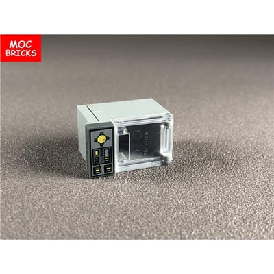 Kit MOC Bakstenen DOE-HET-ZELF Magnetron Oven Voedsel Koekjes Sushi Donut Suiker Educatief constructiespeelgoed ideaal voor kinderen Kerstcadeaus gray