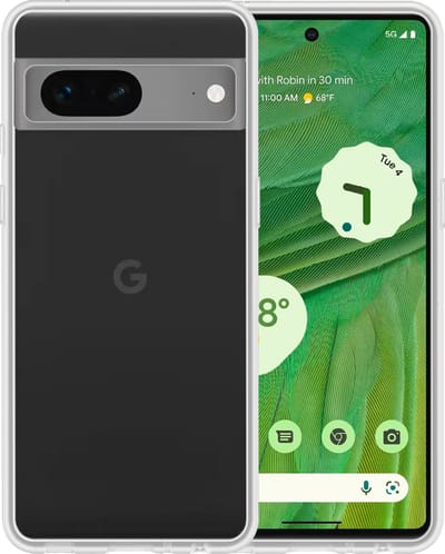 Hoesje - Geschikt voor Google Pixel 7A - Sterk & Shockproof - Siliconen Case - Hoes Cover - Telefoonhoes - Transparant