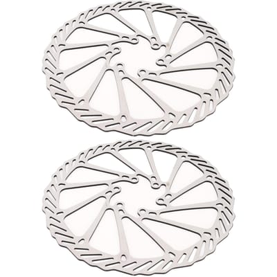 2 Pièces Disques de Frein à Disque pour Vélo Légers Dissipation Rapide de la Chaleur Acier Haute Dureté Freins à Disque pour Vélo de Montagne 180mm/7.1in