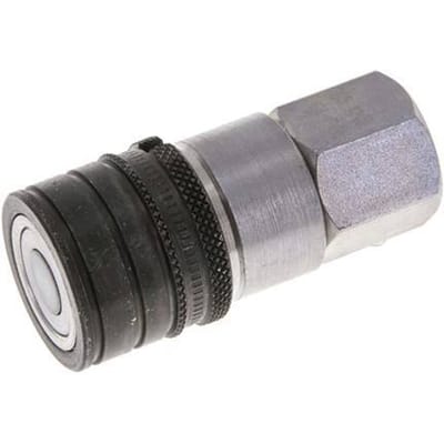 Stalen DN 6.3 Vlakdichtende Koppeling Snelkoppeling G 1/4 inch Binnendraad ISO 16028 CEJN D 16.2mm