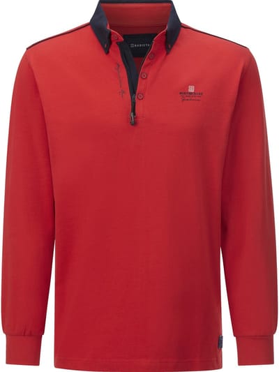 Babista herren Sweatshirt - 48/50 - rood - Plus Size