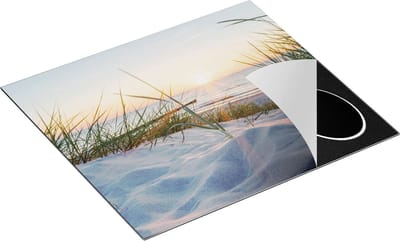 Chefcare Inductie Beschermer Duinen met Strand en Zee - 60x50 cm - Afdekplaat Inductie - Kookplaat Beschermer - Inductie Mat