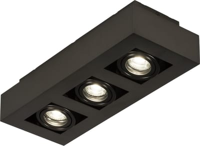 Lumidora Plafondlamp 74912 - Plafonniere - XIRAX - 3 Lichts - GU10 - Brons - Bruin - Aluminium - ⌀ 36 cm