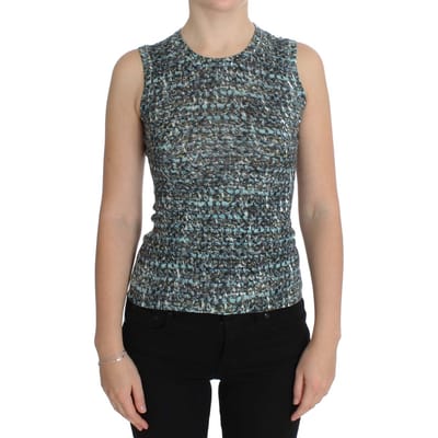 Dolce Gabbana Mouwloze Top Aansluitend Multikleur