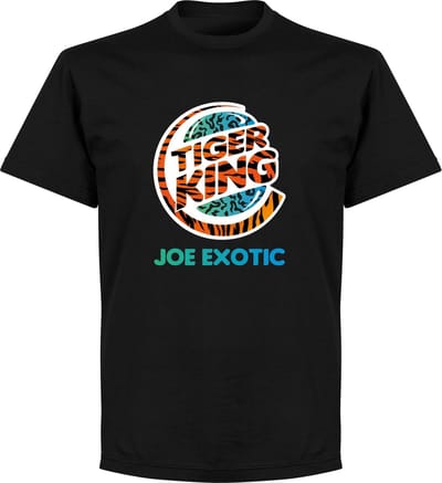 Tiger King Logo T-Shirt - Zwart - XS
