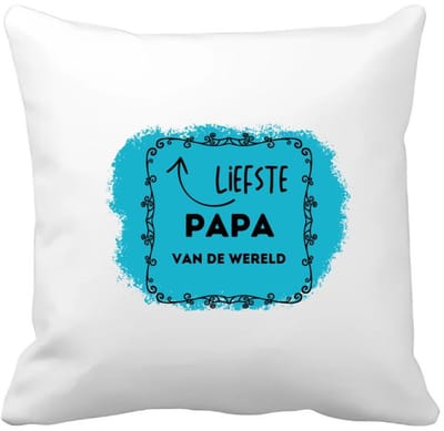 Akyol - liefste papa van de wereld Kussen hoes - Papa - de liefste vader - vader cadeautjes - vaderdag - verjaardag - geschenk - kado - 40 bij 40 cm