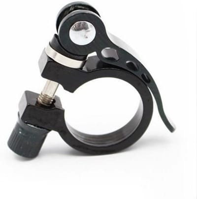 Quick Release zadelpenklem aluminiumlegering constructie compatibel met 27,2 mm en 28,6 mm zadelpennen voor road trail en fitnessfietsen (28,6 blauw)
