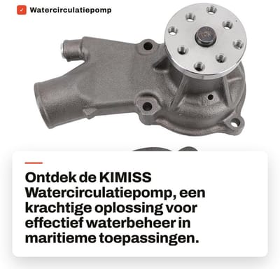 Dailygoods- Watercirculatiepomp 884727 - Motorcirculatiewaterpomp - Pakkingen - Metaallegering - Voor 2,5/3,0 Liter - Geschikt voor MerCruiser/OMC - Marinepomp