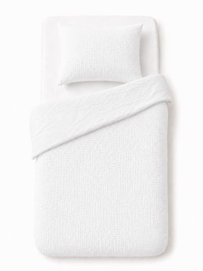 Junior Ledikant dekbedovertrek 100x135 Mousseline Katoen Muslin Strijkvrij