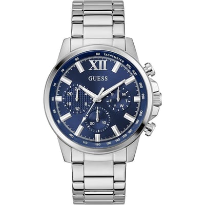 Guess Walker GW0900G4 Horloge - Staal - Zilverkleurig - Ø 44 mm
