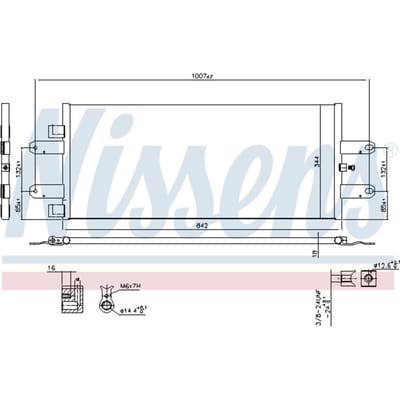 Condensator, airconditioning NISSENS 940440