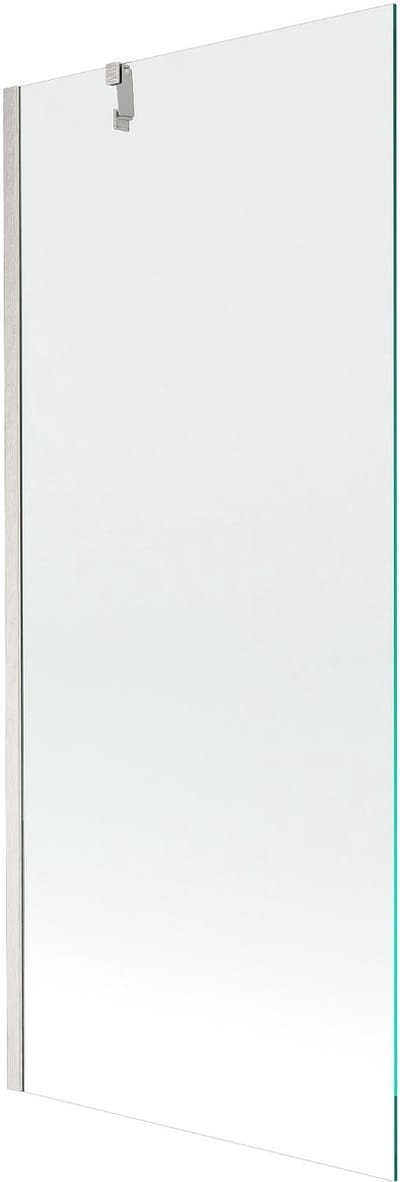 Mexen Next badscherm 1-delig 80 x 150 , transparant, geborsteld nikkel - 895-080-000-00-00-97