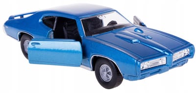 Wally Pontiac Gto 1969 Metaal model 1:34/39 Blauw