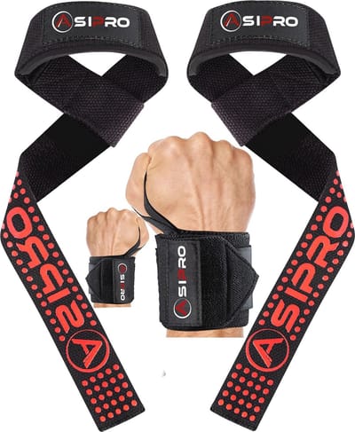 Hulpmiddelen voor krachttraining - Fitness polsbanden, deadlifting straps, griphulp en handlussen voor dames en heren
