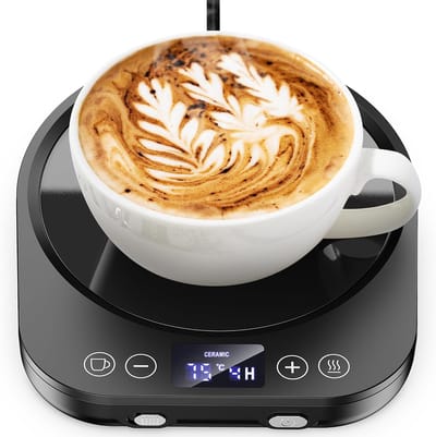 Kop Warmer - Drank Verwarmer - Warme Drank - 9 Temperatuurstanden - Automatische Uitschakeling - Zwart