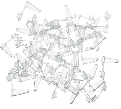1000 stuks PCR buisjes met platte dop, 1ml microcentrifugebuisjes voor PCR reacties