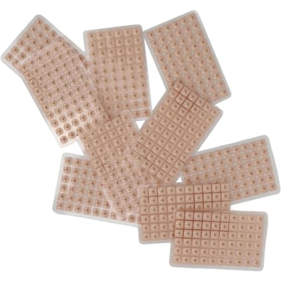 600 stuks Oormassagepleisters Verlichting Acupunctuur Oor Drukpunt Sticker Pleisters voor Vrouwen Mannen gray