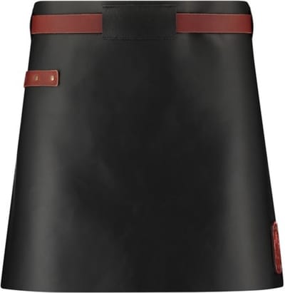 Witloft Classic sloof - Waist Down schort van 100% rundleer - Handgemaakt - Unisex - zwart
