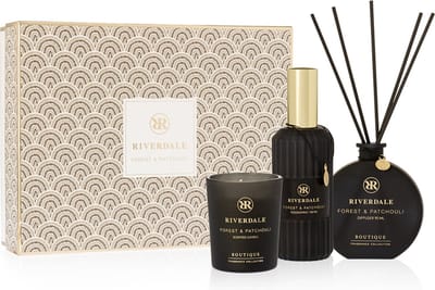 Riverdale - Geschenkset - Forest & Patchouli - Large - Multicolour - Geurstokjes, geurkaars en huisparfum