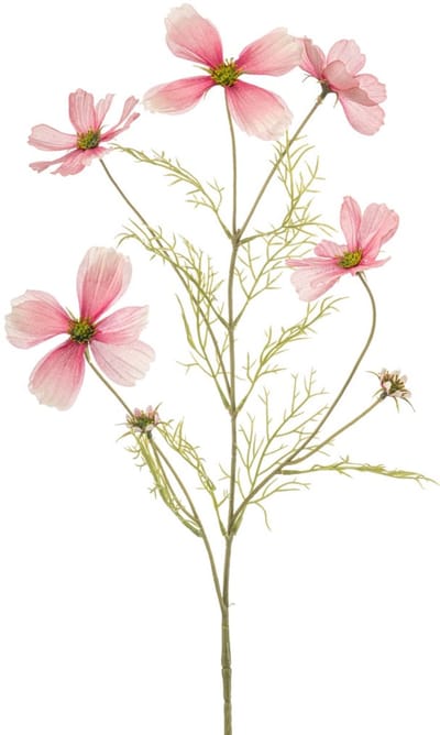 Emerald - Kunstbloem Cosmos 75cm roze - Kunstplant voor binnen