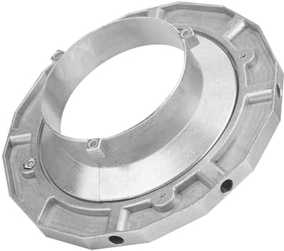 Allecto - Bowens Mount Softbox Adapter - Professionele fotografieaccessoire - Zilver - Stabiele prestaties - Geschikt voor studioflitsers - Klein e..
