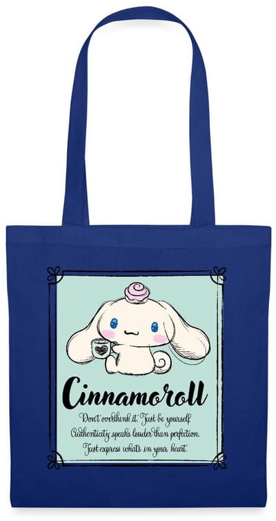 Cinnamoroll Don't Overthink It. Just Be Yourself Tas Van Stof Schoudertas