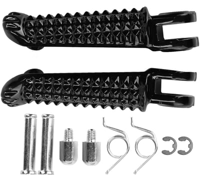 Dailygoods- Voetsteunen Hoogwaardig Aluminium - Opvouwbare Voetsteunen - Motorfiets Accessoires - Directe Vervanging - Eenvoudig te Installeren - Modieus Ontwerp - Motorpedaal