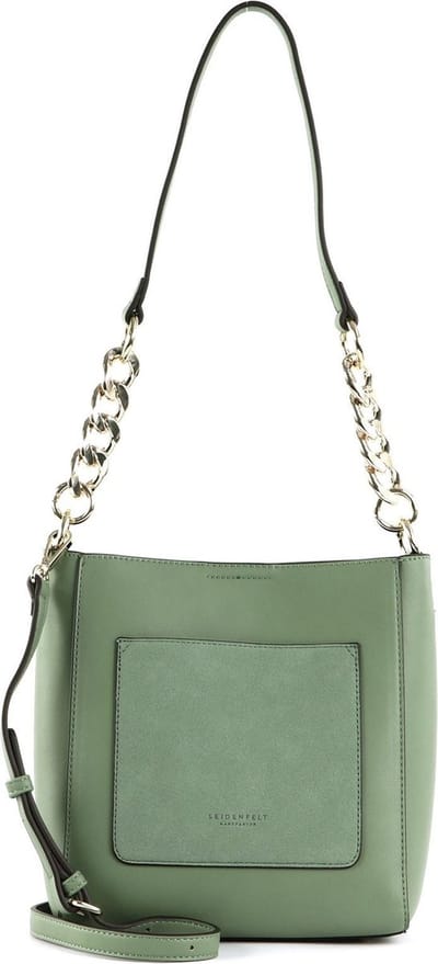 SEIDENFELT MANUFAKTUR Schoudertas SFM239 Midi Hobo Sage / Gold Groene