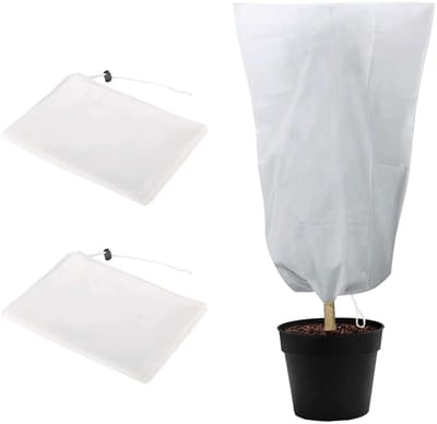 Unyqoos® Beschermende winterhoezen voor planten met ritssluiting en trekkoord