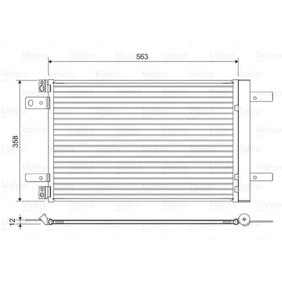 Condensator, airconditioning VALEO 822550