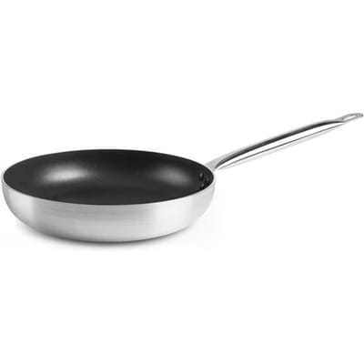 Poêle Antiadhésif - IBILI - Gastronomie - Aluminium 36 cm - Manche Acier Inoxydable - Spécial Gaz